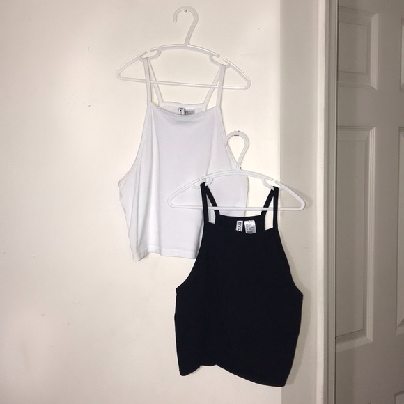 H&M Tops - B&W Halter Tops For Sale (🎉)